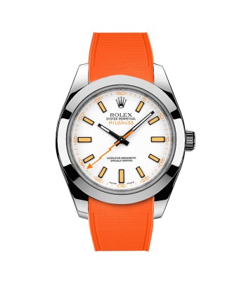 Rolex – R strap Premium - Bracelet-montre caoutchouc motif cordura pour Milgauss 40mm  & bracelet Oyster Voir les baskets