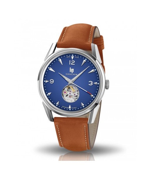 Montre Lip - Himalaya 40mm coeur battant cadran bleu s'inspire de l'anatomie humaine